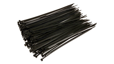 Nylon Cable Ties UV Stabilized - 15", Black (100-Pack)
