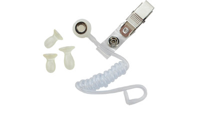 Telex ET-4 Coiled Acoustic Eartube with Clothing Clip