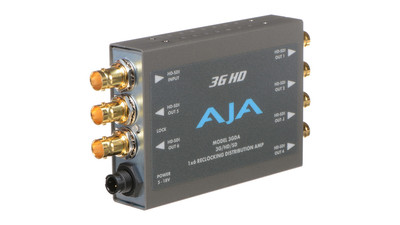 AJA 3GDA 1x6 3G/HD/SD Reclocking Distribution Amplifier