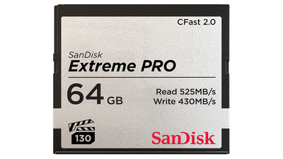 SanDisk Extreme PRO CFast 2.0 Memory Card - 64GB