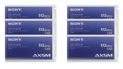 Sony AXSM (A Series) 4.8 Gbps Memory Card - 512GB (6-Pack)
