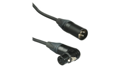 Kopul Premium Performance 3000 Series XLR M to Angled XLR F Microphone Cable - 1.5', Black