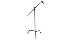 Matthews Spring Loaded 40" C+Stand with Grip Head & Arm - Double Riser, Black