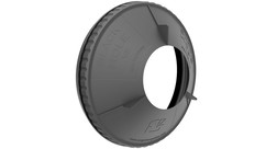 Bright Tangerine Black Hole Rubber Donut - 143mm