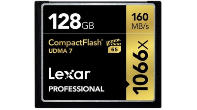 Lexar Professional 1066x CompactFlash Memory Card - 128GB