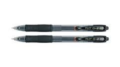 Pilot G2 Retractable Gel Ink Pens - 0.7mm Fine Point, Black (12-Pack)