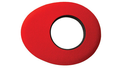 Bluestar Oval Small Microfiber Viewfinder Eyecushion - Red