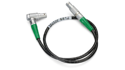 Preston 4412 Motor Cable - 24", Straight to Right Angle