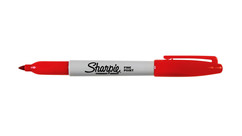 Sharpie Permanent Marker - Fine Point, Red
