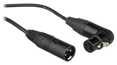 Remote Audio CAXJ18RT XLR3F RA to XLR3M Balanced Jumper Cable - 18"