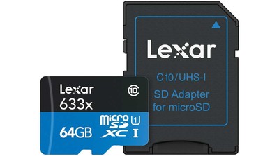 Lexar High-Performance 633x microSDXC UHS-I Memory Card - 64GB