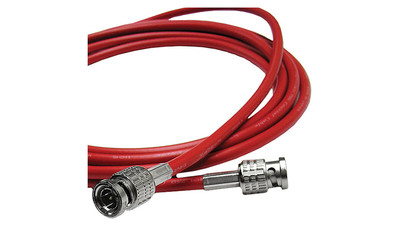 Canare L-3CFW BNC to BNC Cable - 3', Red