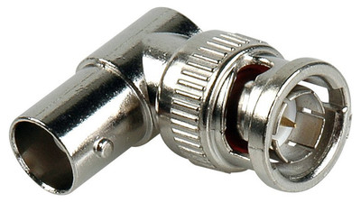Connectronics B-BFRA 75 ohm BNC Female to Male Right Angle Adapter