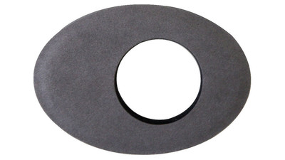 Bluestar Oval Small UltraSuede Microfiber Eyecushion - Gray