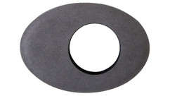 Bluestar Oval Small UltraSuede Microfiber Eyecushion - Gray