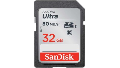 SanDisk Ultra SDHC UHS-I Class 10 Memory Card - 32GB