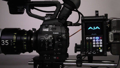 Intro image for article At the Bench: Canon C500 & AJA Ki Pro Quad