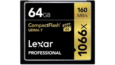 Lexar Professional 1066x CompactFlash Memory Card - 64GB