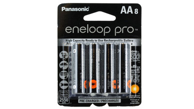 Panasonic BK-3HCCA8BA Eneloop Pro AA Rechargeable Battery (8-Pack)