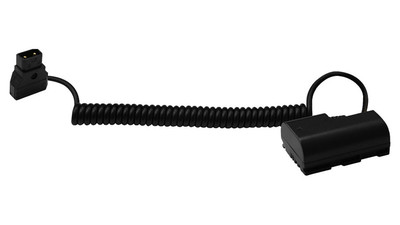 Core SWX Coiled Powertap P-Tap to Canon LP-E6 Type Battery Cable - 48"
