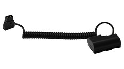 Core SWX Coiled Powertap P-Tap to Canon LP-E6 Type Battery Cable - 48"