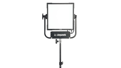 Litepanels Gemini 1x1 Soft RGBWW Panel with US Power Cable & Pole Operated Yoke