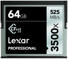 Lexar Professional 3500x CFast 2.0 Memory Card - 64GB