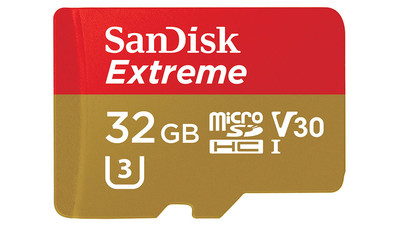 SanDisk Extreme microSDHC UHS-I Memory Card with Adapter - 32GB