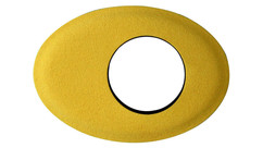 Bluestar Oval Small UltraSuede Microfiber Eyecushion - Yellow