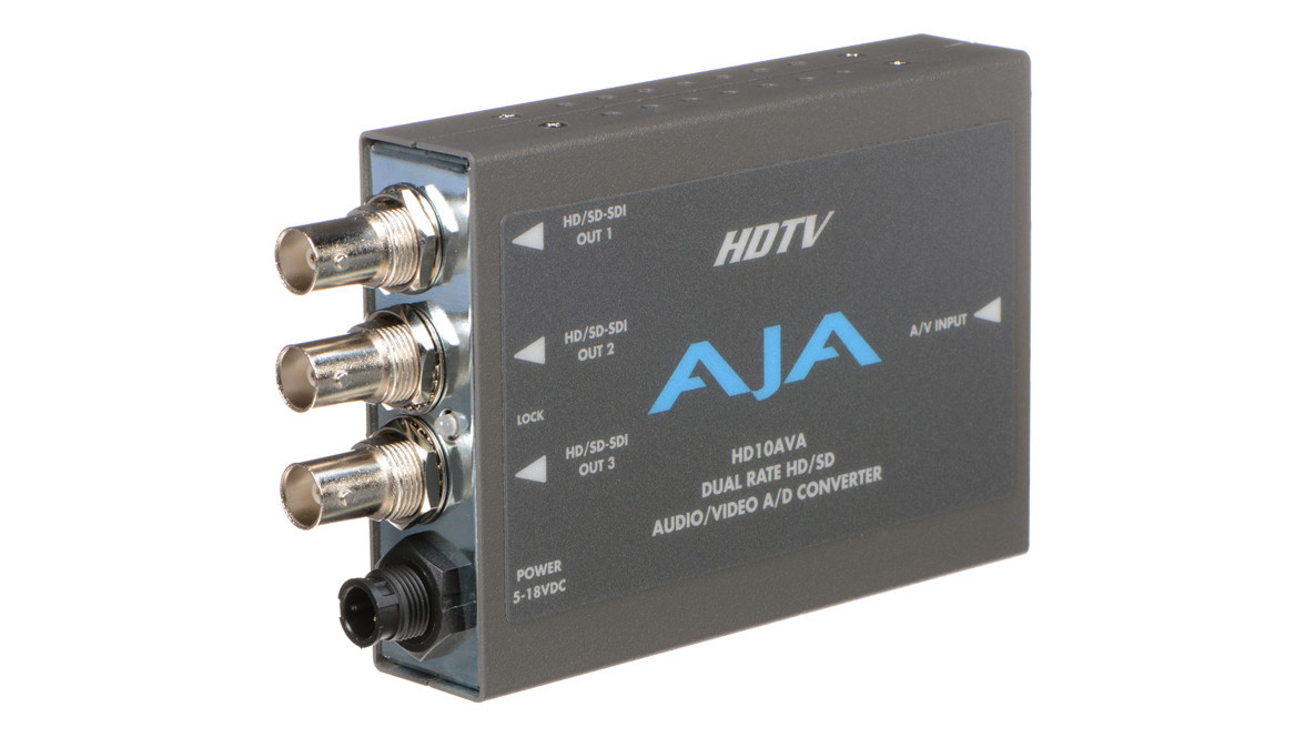 AJA HD10AVA Analog Video & Audio to SD/HD-SDI Converter | Signal