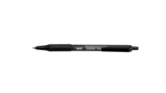 BiC Soft Feel Retractable Ball Pen - 0.8mm, Black (12-Pack)