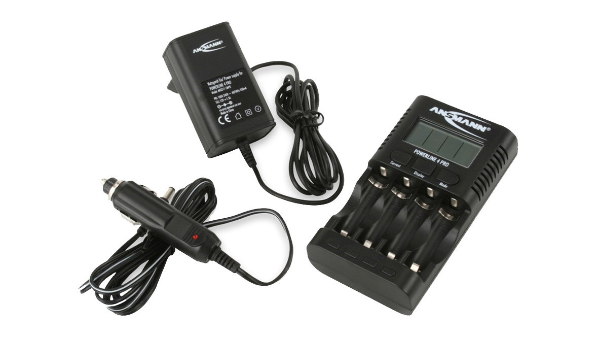 Ansmann 1001-0049-UK Powerline 4 Smart Battery Charger Intelligent Charger for 1-4 AA and AAA Batteries