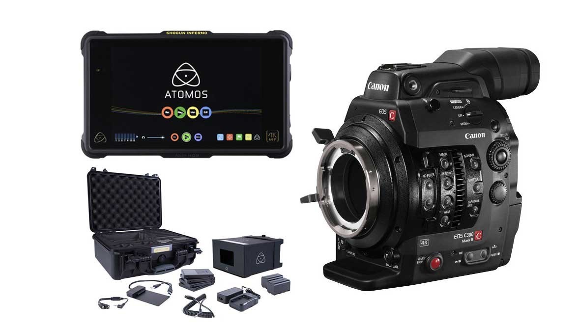 Canon C300 Mk II PL Mount Camera + Shogun Inferno Monitor/Recorder Accessory | Digital Cinema Cameras | Cameras / Accessories | Buy | AbelCine