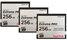 ARRI SanDisk Extreme Pro CFast 2.0 Cards (3-Pack) - 256GB