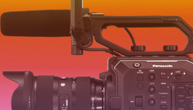 Intro image for article Panasonic EVA1 Camera Lens & Accessory Guide