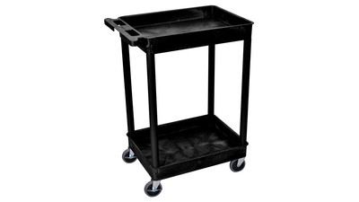 Luxor 18" x 24" Large Tub Cart with Two Shelves