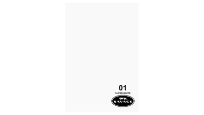 Savage 107" x 12 yd Seamless Background Paper - Super White