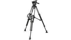 Miller ArrowX1 Fluid Head with Sprinter II 2-Stage Alloy Tripod System & Mid-Level Spreader